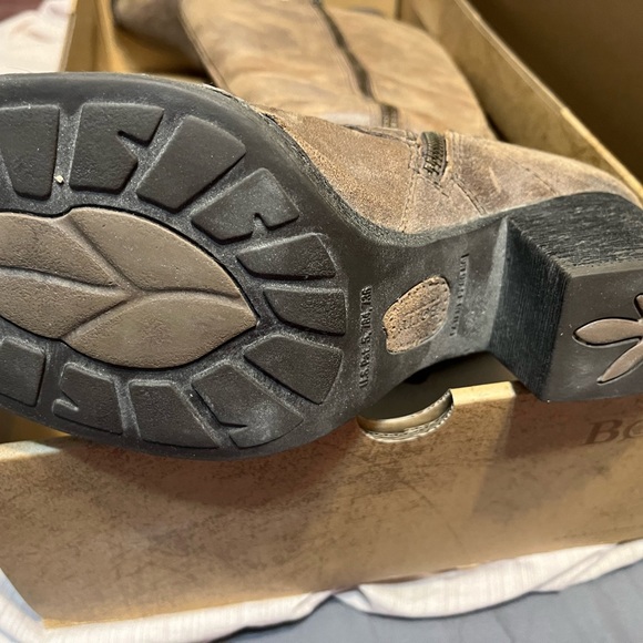 Distressed leather tall boots.by Born - Picture 8 of 15